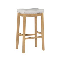 Claridge  Linen Striped Bar Stool