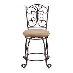 Gathered Back Counter Stool 24