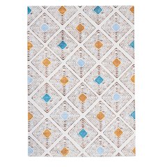 Motif Printed Faux Rabbit Blinx Ivory Tan 3x5, Rug