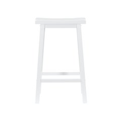 White Saddle Bar Stool
