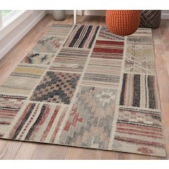 Great Zero Giles Ivory & Blue 5x7.6, Rug