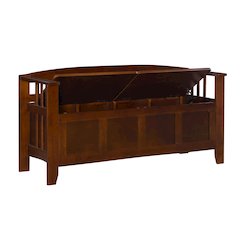 Split Seat Storage Bench
