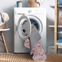 Washable Micah Pink/Gold 3x5, Rug