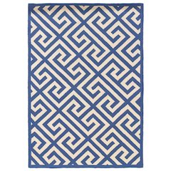 Silhouette GreekKey Navy & Ivory 8x10, Rug