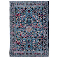 Emerald Grenier Navy & Blue 3.3x5, Rug