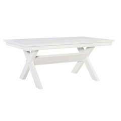 Turino Distressed White Dining Table