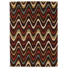 Trio Mouzi Brown & Multi 5x7, Rug