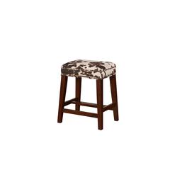 Walt Brown Cow Print Counter Stool
