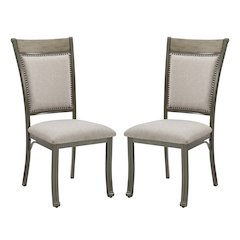 Franklin Dining Side Chair Pewter 2 Pack