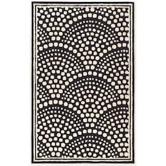 Aspire Wool Scallop Navy & White 2x3, Rug