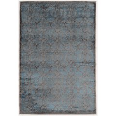 Platinum IronGate Blue & Cream 5x7.6, Rug