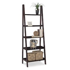 Acadia Ladder Bookshelf, Espresso