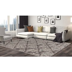 Vintage Clara Grey & Blue 8x10, Rug
