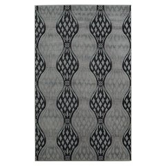 Milan Mylon Black & Turquoise 5x7.6, Rug