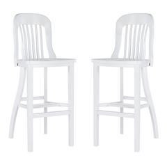 Maylen Barstool White Set Of 2