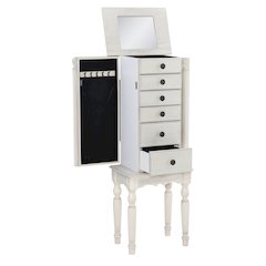 Imogen Jewelry Armoire  Off White