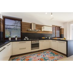 Outdoor Washable Pensacola Ivory & Orange 5' X7', Rug