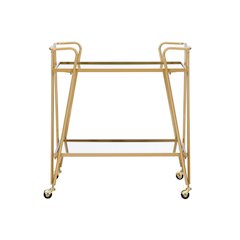 Gold Mid-Century Bar Cart