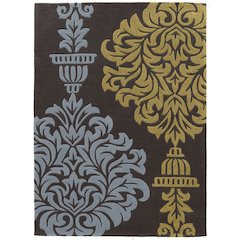 Trio Burdette Grey & Blue 5x7, Rug