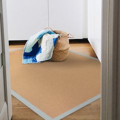 Athena Cork & Ice Blue 4x6, Rug