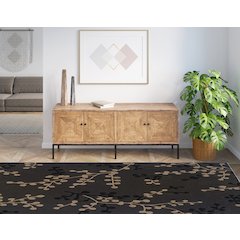 Trio Leila Charcoal & Beige 8x10, Rug