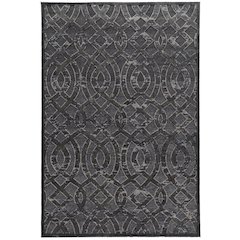 Hi Lo Trellis Blue & Grey 8x10, Rug