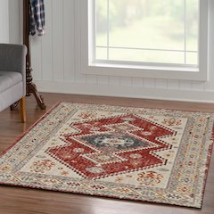 Great Zero Koble Ivory & Rust 5x7.6, Rug