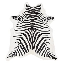 Cowhide Black Stencil Full Skin, Rug
