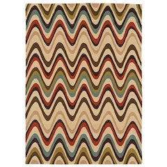 Trio Mouzi Sand & Multi 5x7, Rug