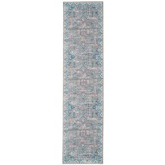 Washable Barron Grey/Green 2x8, Rug
