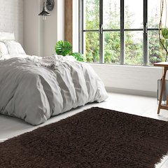 New Flokati 1400gram Cocoa 8x10, Rug