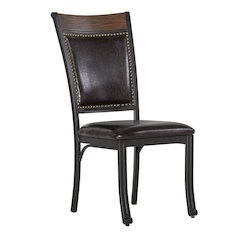 Franklin 5 Piece Dining Group, Dark Brown