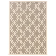 Silhouette Quatrefoil Grey & Ivory 8x10, Rug