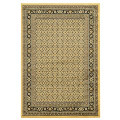 Elegance Ferehan Cream & Black 5' X 7'3", Rug