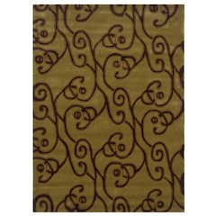 Trio Milard Green & Brown 5x7, Rug