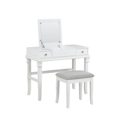 Angela White Vanity Set