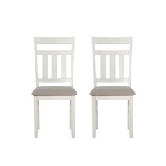 Turino Distressed White Side Chair