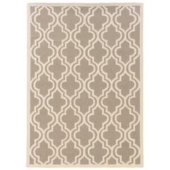 Silhouette Quatrefoil Grey & Ivory 2x3, Rug