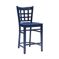 Lola Navy Counter Stool W Wood Seat