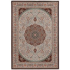 Emerald Harris Cream & Copper 5x7, Rug