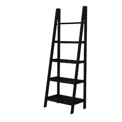 Acadia Ladder Bookshelf, Black