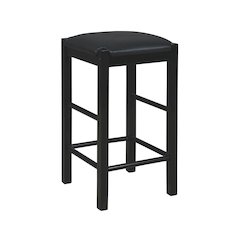 Lancer Backless Counter Stools, Black - Set Of Two