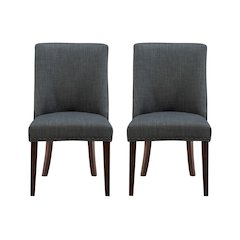 Adler Dining Chair Espresso Grey Set of Two