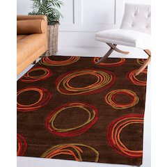 Trio Myra Chocolate & Rust 5x7, Rug