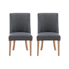 Adler Dining Chair Natural Grey  Set of Two