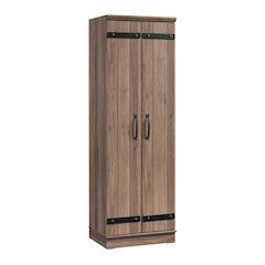 Storage Cabinet With Salt Oak Finish And Spacious Interior For Home Or Office