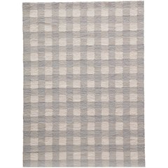 Contemporary Rectangle Area Rug, Grey, 3'6" X 5'6"