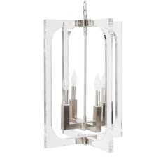 Ellison Chandelier Clear/Nickel