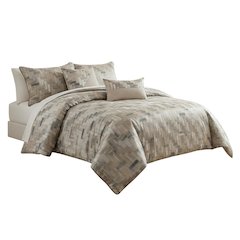 Astaire 5-Piece Queen Comforter Set - Patina