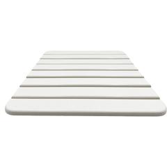Diatomite Quick-Dry Stone Small 16" x 12" Bath Mat in White